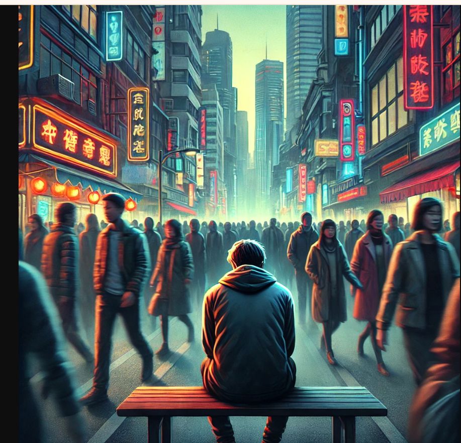 Ilustrasi kesepian