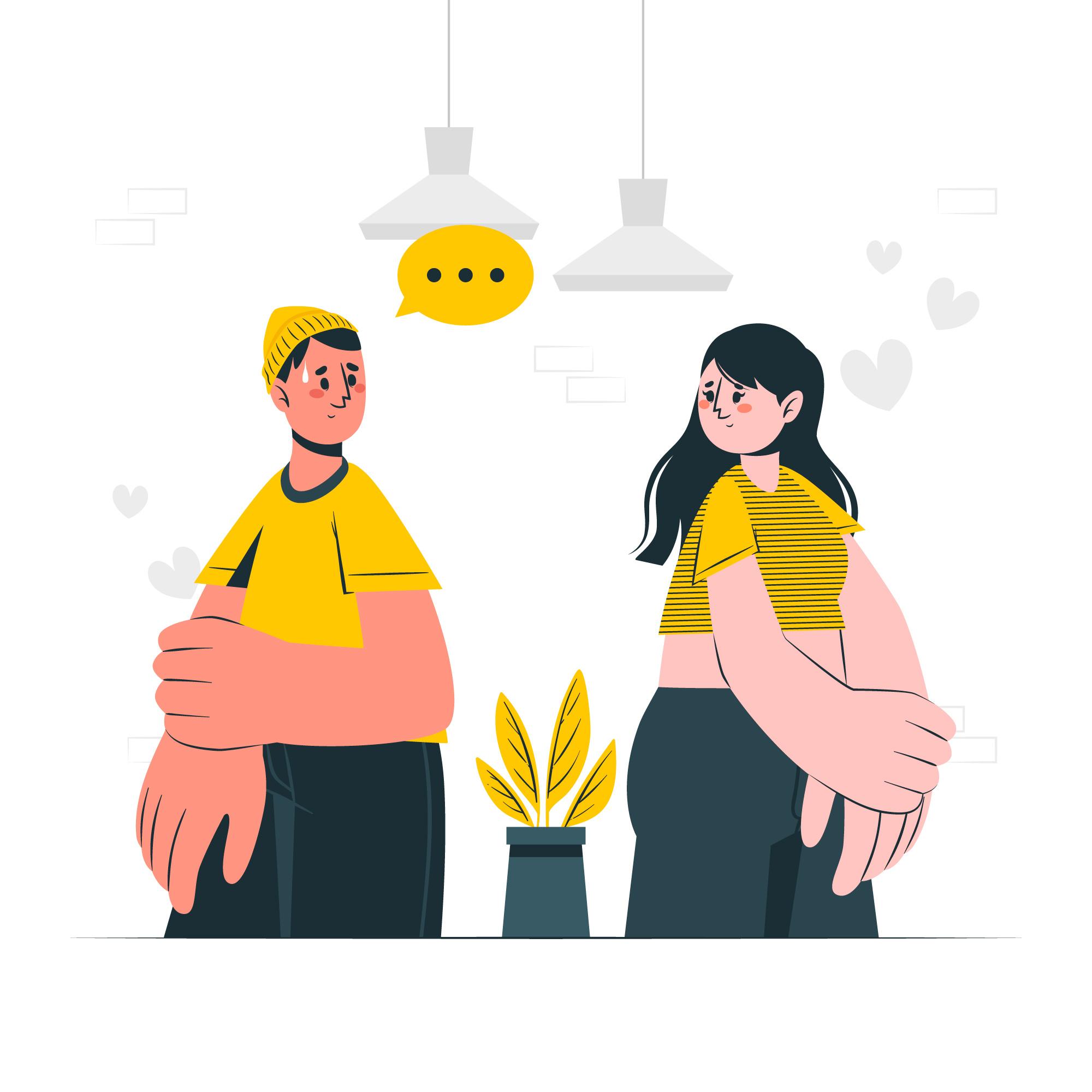 Ilustrasi Nanoship dalam hubungan Asmara/relationship