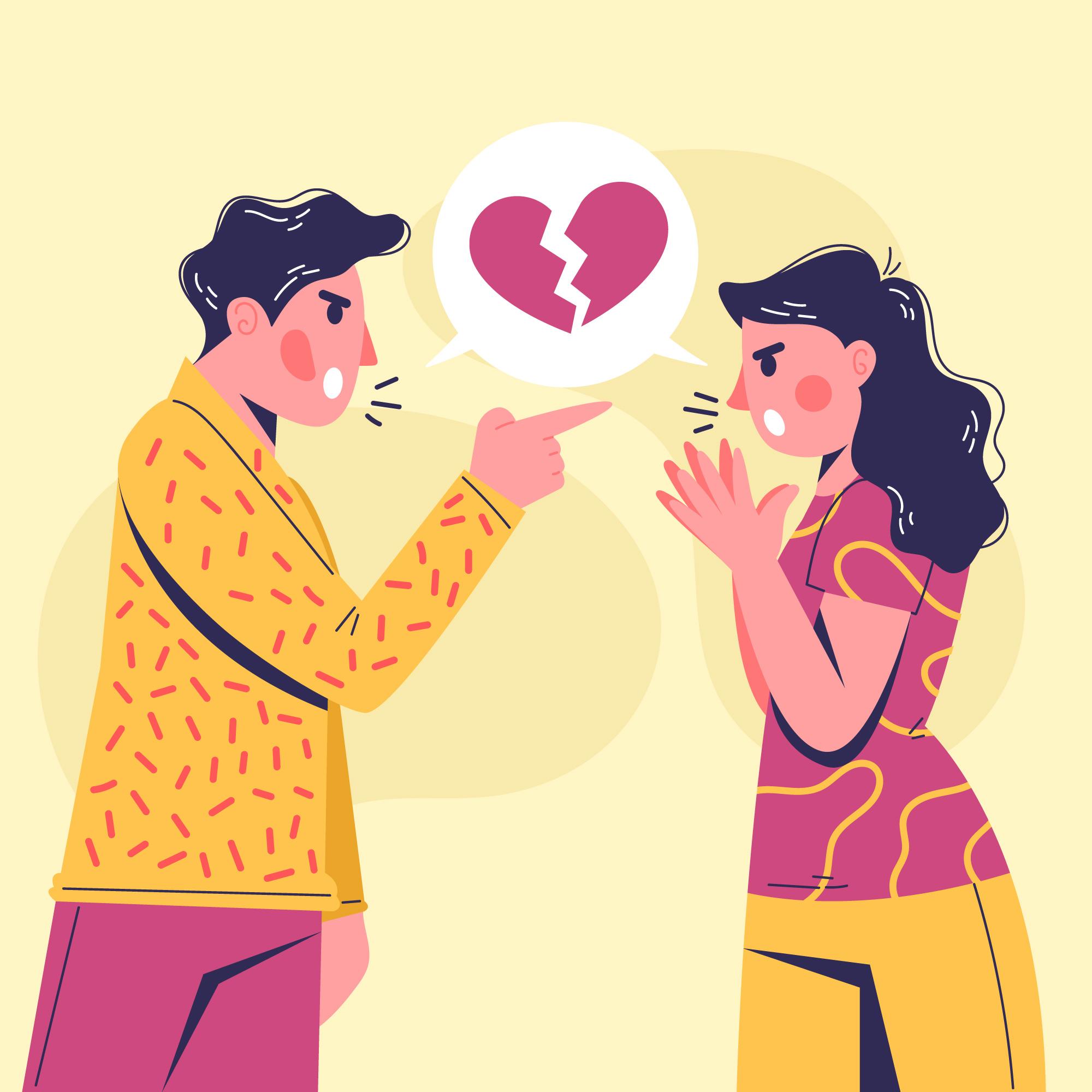 Ilustrasi love language Fight Language (Freepik)