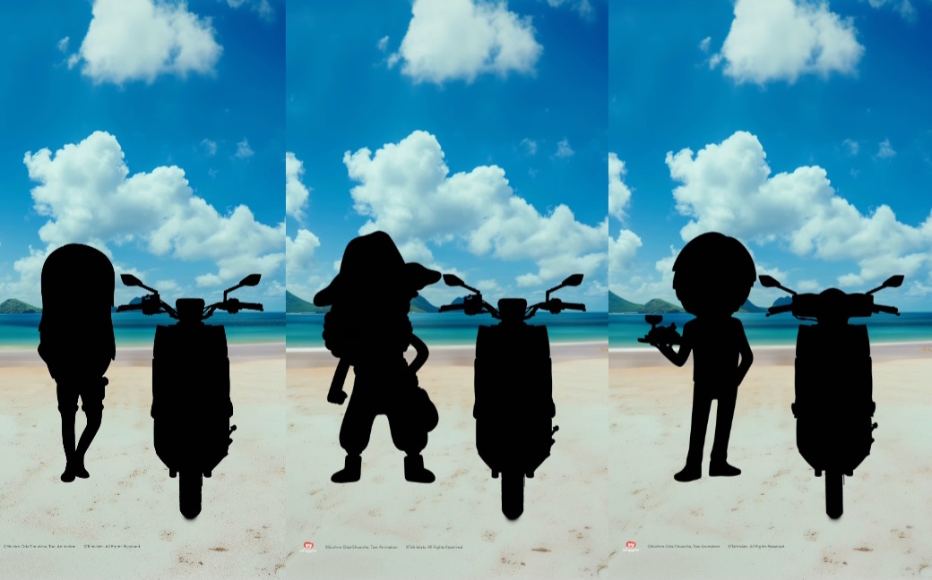 Kolase motor Honda BeAT One Piece edisi Nami, Usopp, dan Sanji yang stylish tidak lama lagi dirilis.