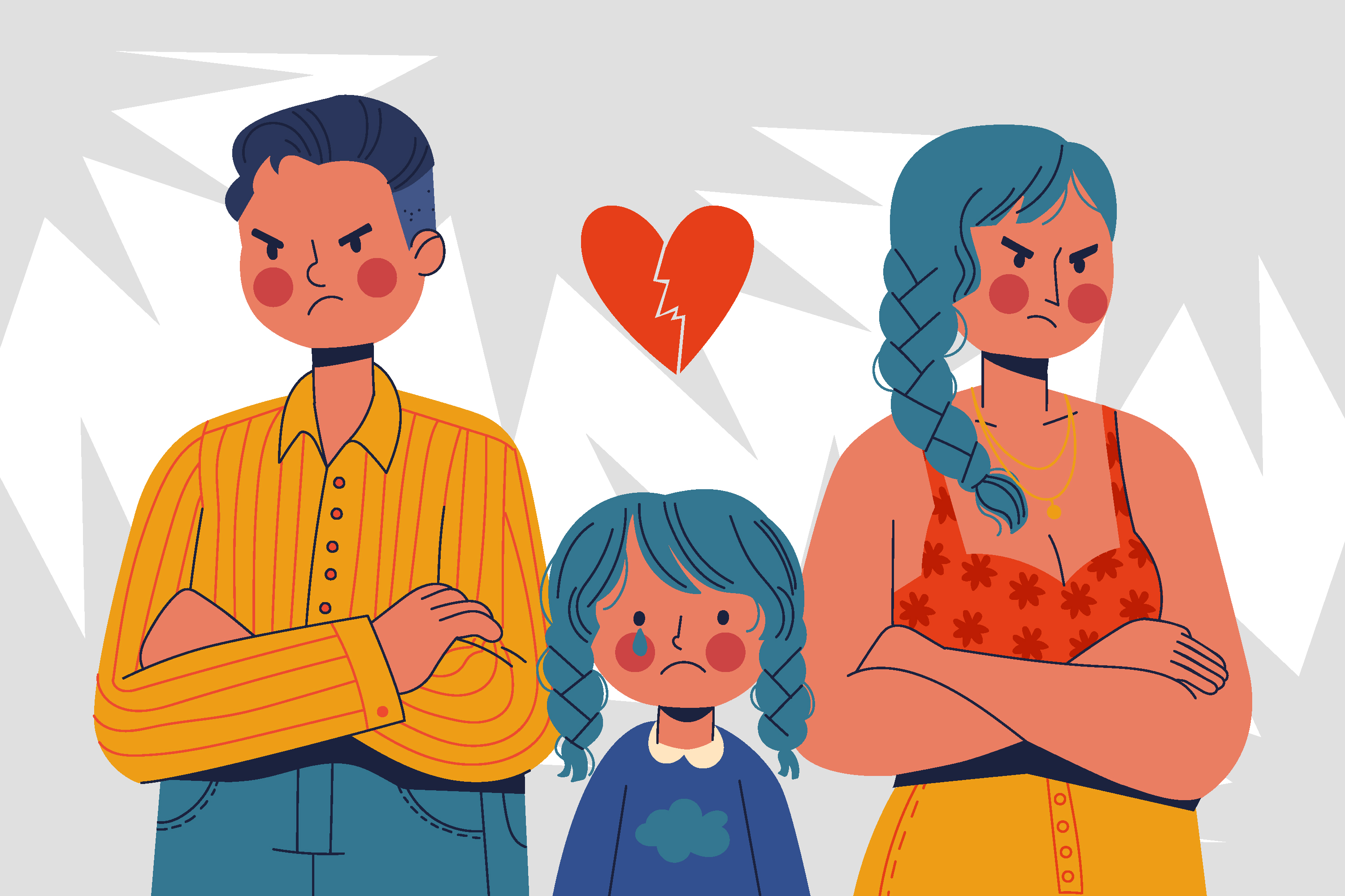 Ilustrasi keluarga disfungsional (Freepik)