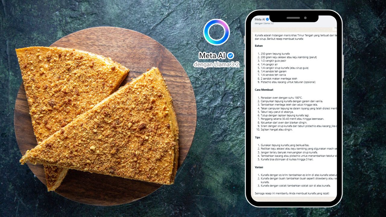 Cara Membuat Hidangan Kunafa ala META AI (CHATP GPT)