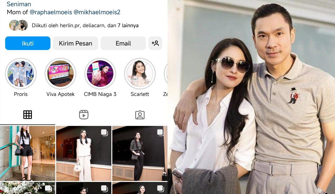 Sandra Dewi hapus foto suami di Instagram usai Harvey Moeis divonis 6,5 tahun penjara dan aset mereka dirampas negara.