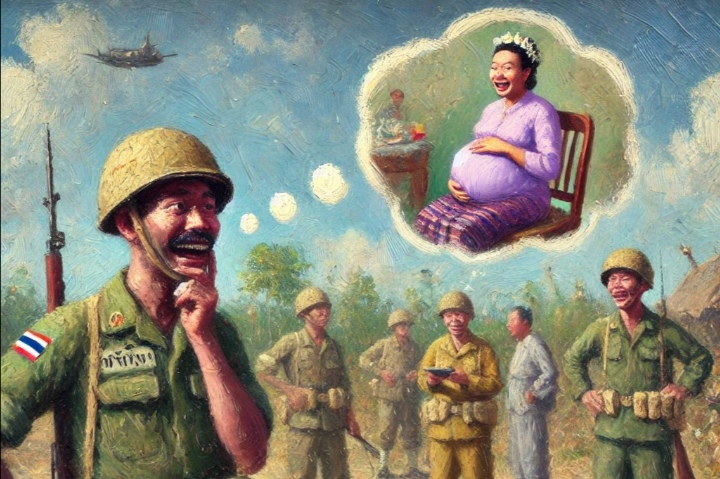 Ilustrasi komedi nonton film Thailand pengembali semangat.