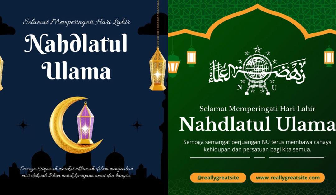 Sambut Harlah NU ke-102 dengan semarak poster digital kreatif, mari gaungkan semangat maslahat untuk Indonesia.