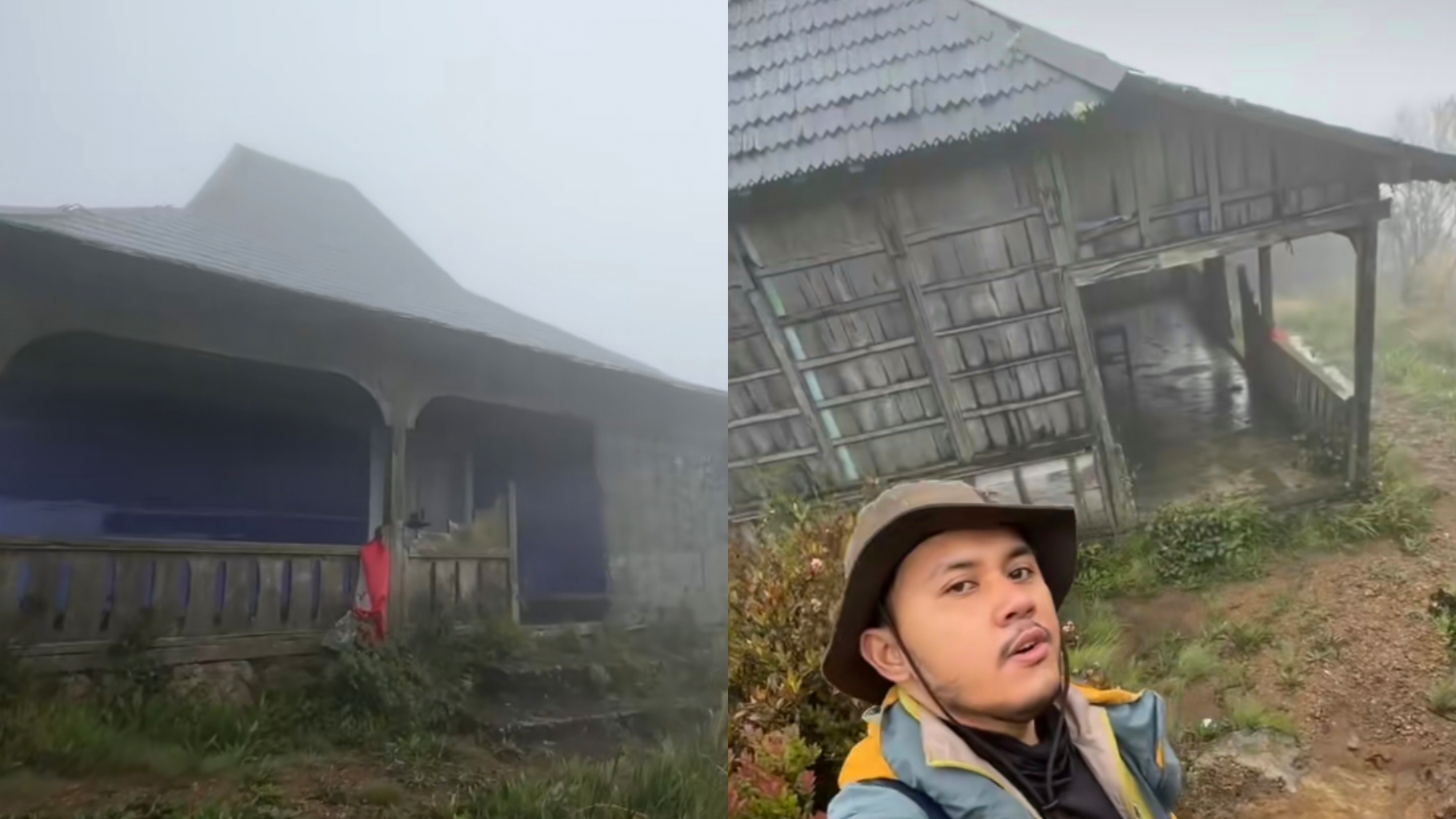 Bangunan joglo yang terletak di puncak Gunung Lawu