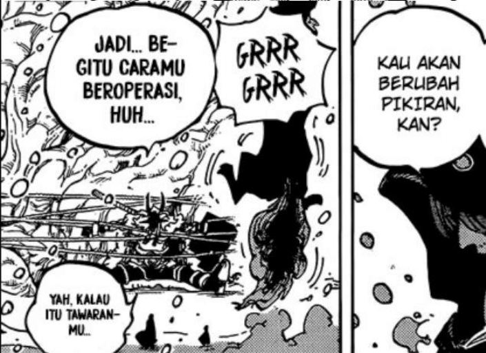 Loki punya senjata palu di punggung terungkap di baca komik One Piece 1136.