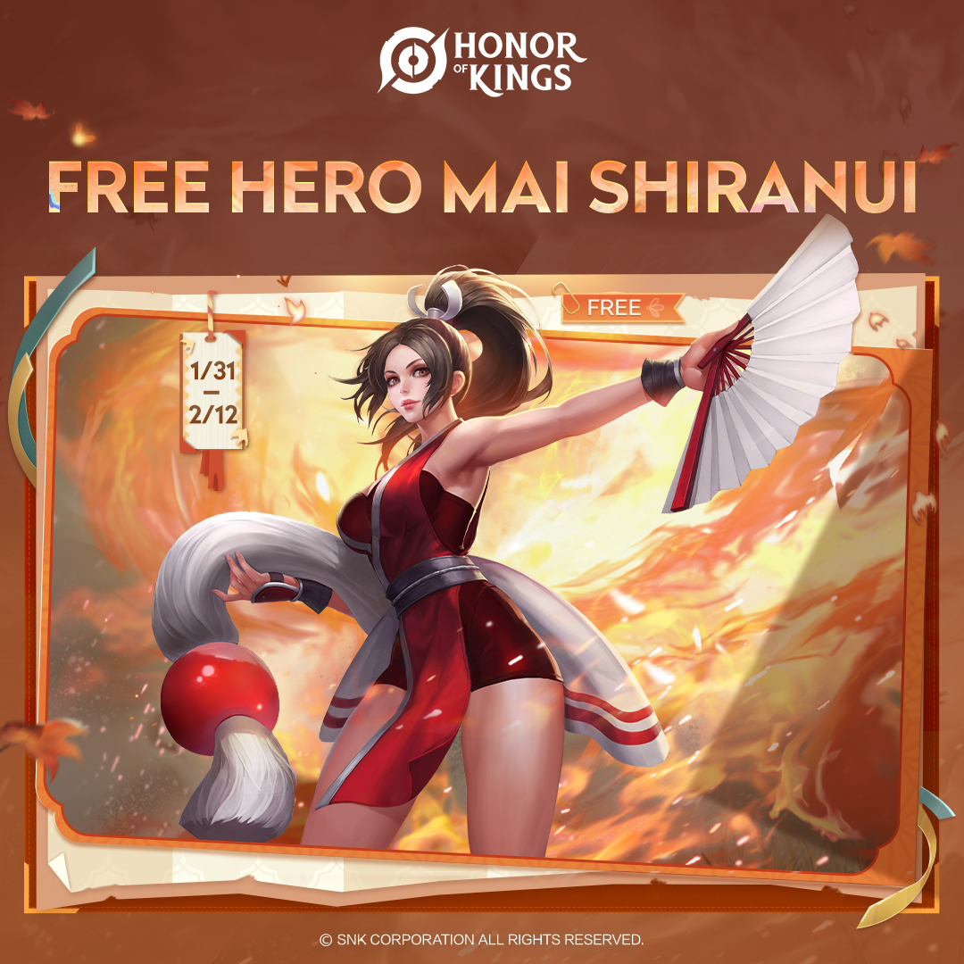 Honor Of Kings Bagikan Mai Shiranui Sebagai Hero Gratis Februari 2025