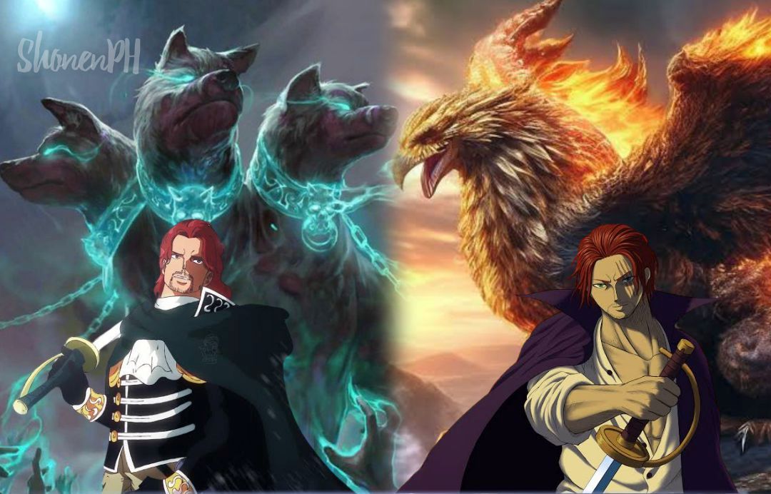 Pedang Shanks Gryphon lawan pedang Cerberus Shamrock jadi teori komik One Piece 1138.