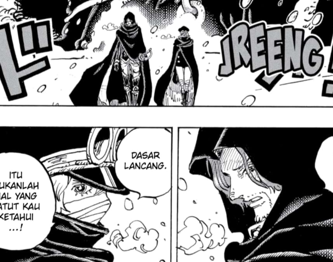Shamrock dan Gunko gunakan kekuatan penuh berdasarkan preview komik One Piece 1139.