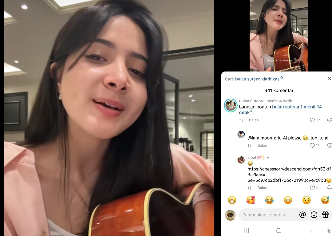 Video terbaru Bulan Sutena, sejam dipublish dibanjiri komentar viral 1 menit 14 detik.