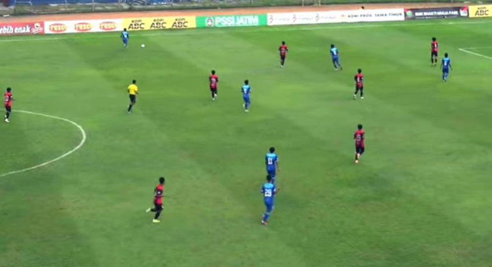 Mojokerto Putra vs Persebo 1964 di babak 16 besar Liga 4 Jatim.