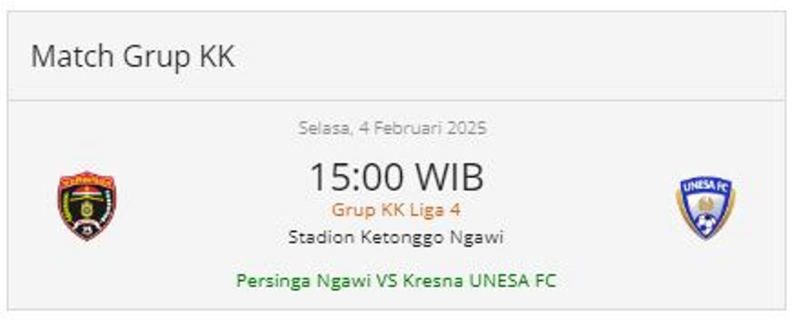 Persinga Ngawi harus menang atas Unesa Kresna jika ingin lolos 8 besar di laga terakhir 16 besar grup KK Liga 4 Jatim.