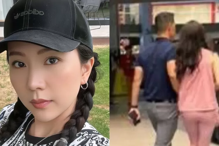 Agnes Jenifer diselingkuhi sama suaminya, David Clemenet jalan bareng saat di singapura dengan seorang wanita yang berpakaian serba warna pink.