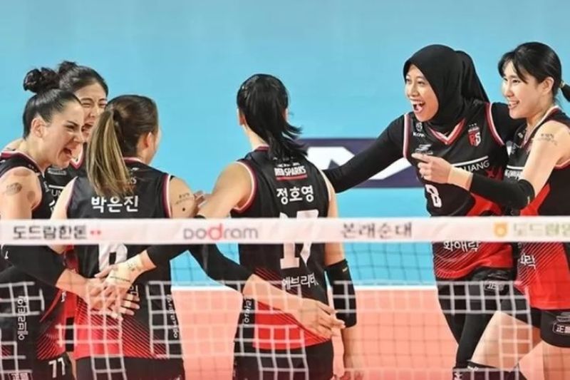 Megawati Hangestri dan pemain Red Sparks rutin latihan gym untuk menjaga performa terbaik mereka.