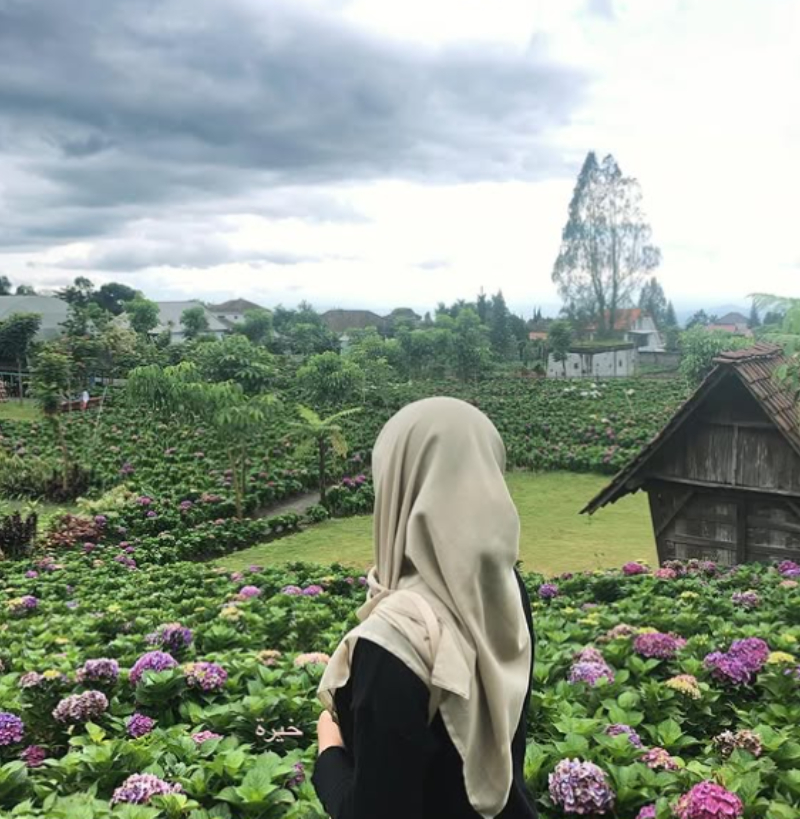 menikmati keindahan alam menjadi aktivitas utama saat berada di Wisata Dusun Kuliner Batu