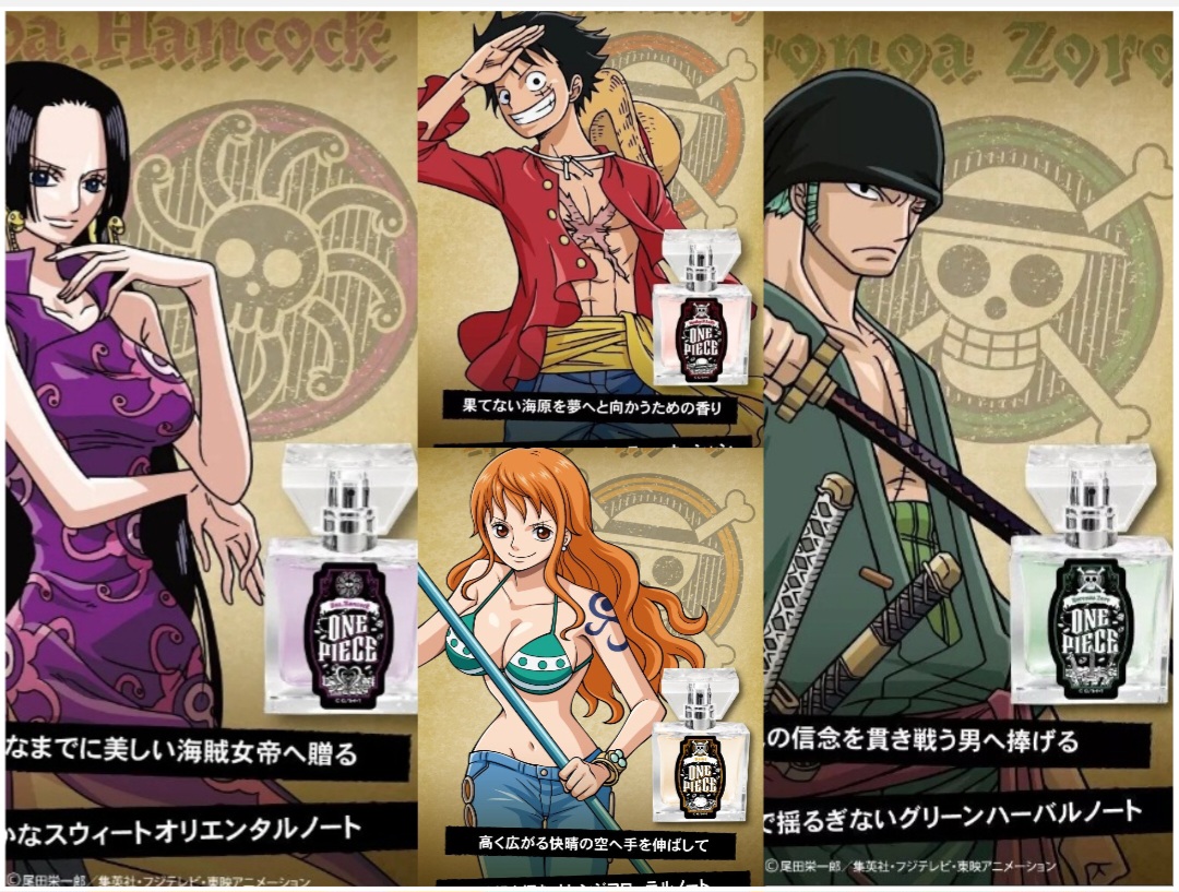 One Piece Fragrance parfum eksklusif beraroma karakter bajak laut dan marinir.