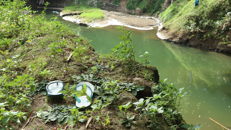 KEJADIAN: seorang remaja tewas tenggelam saat mencari ikan di aliran sungai Dam Sungkur, Ponorogo kemarin, 13 Februari 2025. &nbsp;