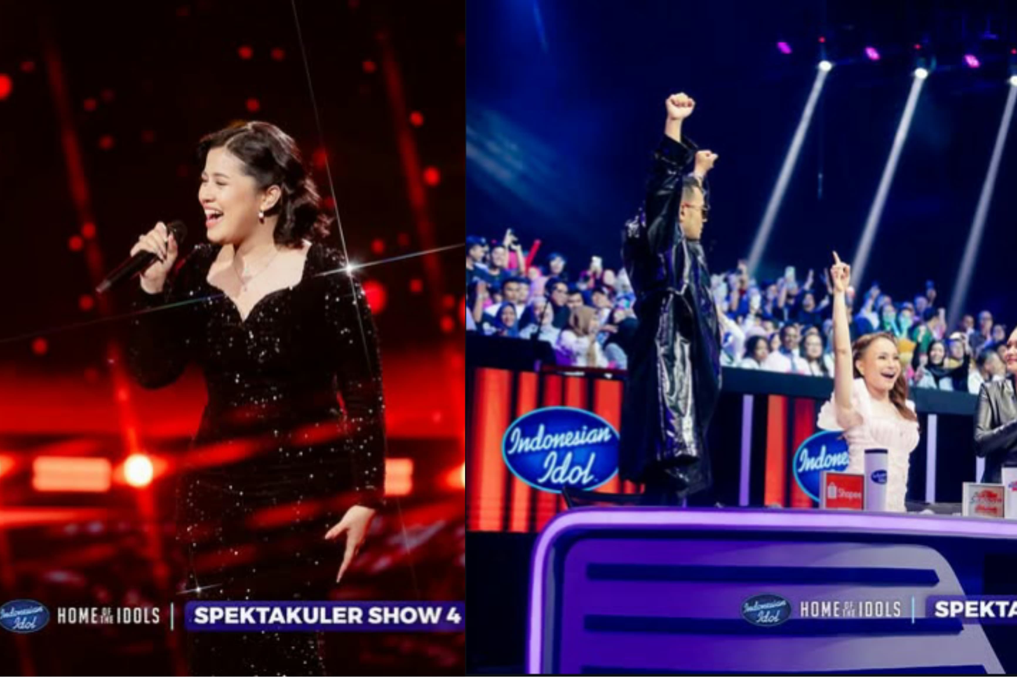 Judika terpukau sampai naik kursi menyaksikan penampilan Shabrina Leonita dalam Spektakuler Show 4 Indonesia Idol XIII 20225.