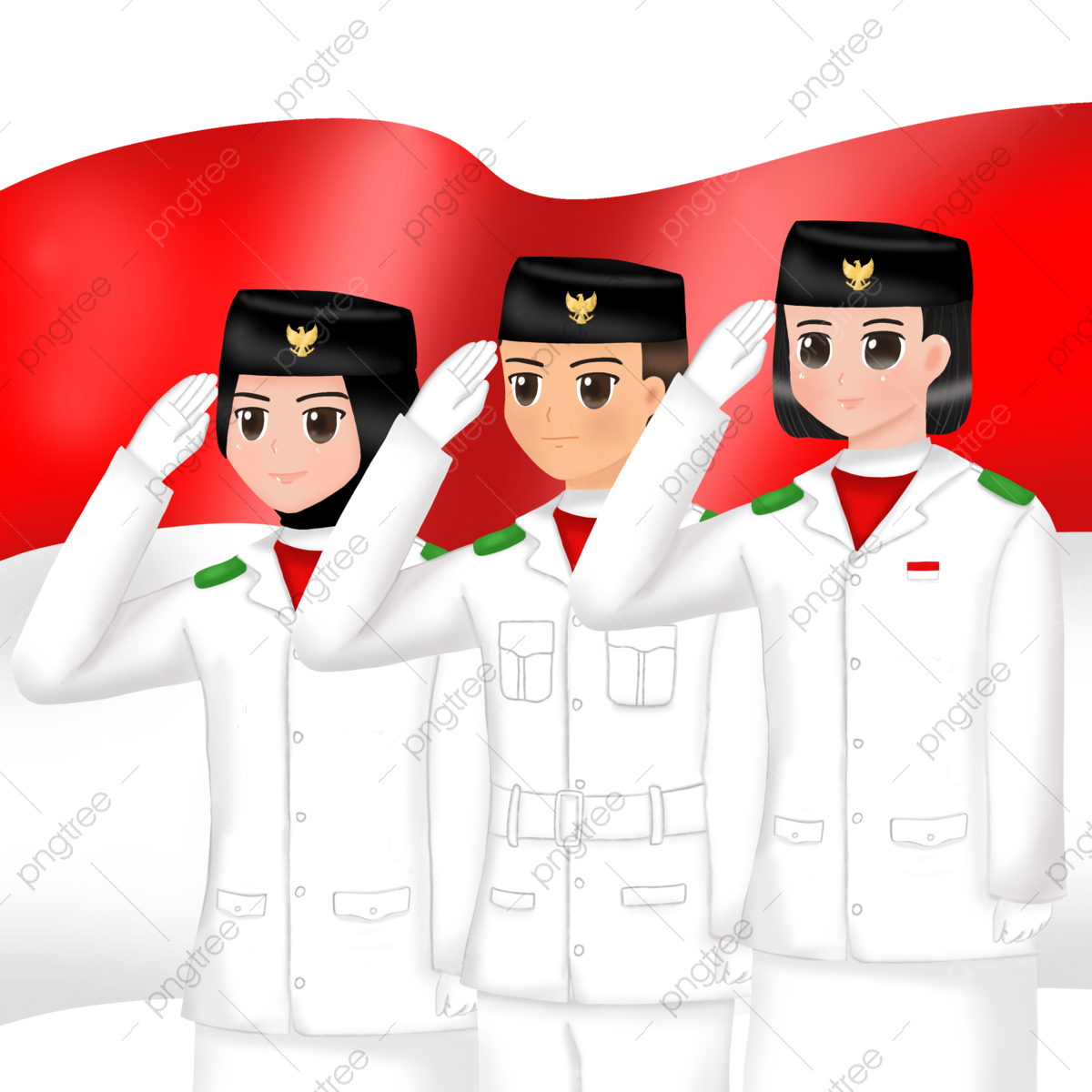 ilustrasi paskibraka