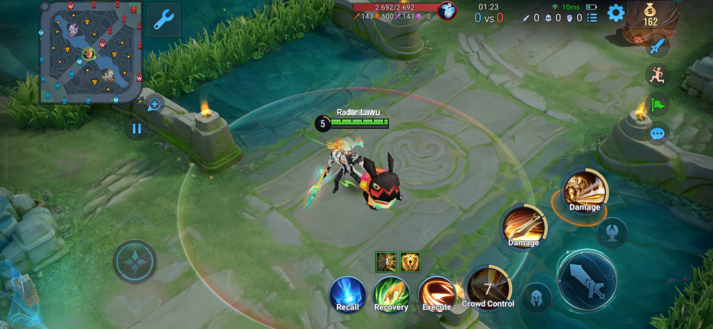 Tampilan Skill 1 skin Cat & Mouse Arthur