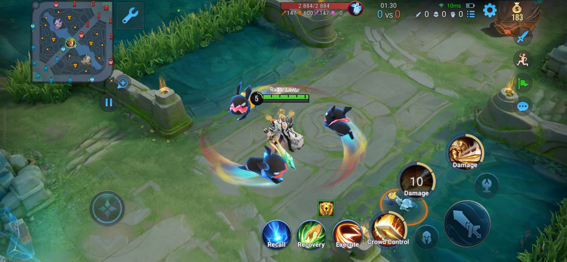 Tampilan Skill 2 skin Cat & Mouse Arthur (