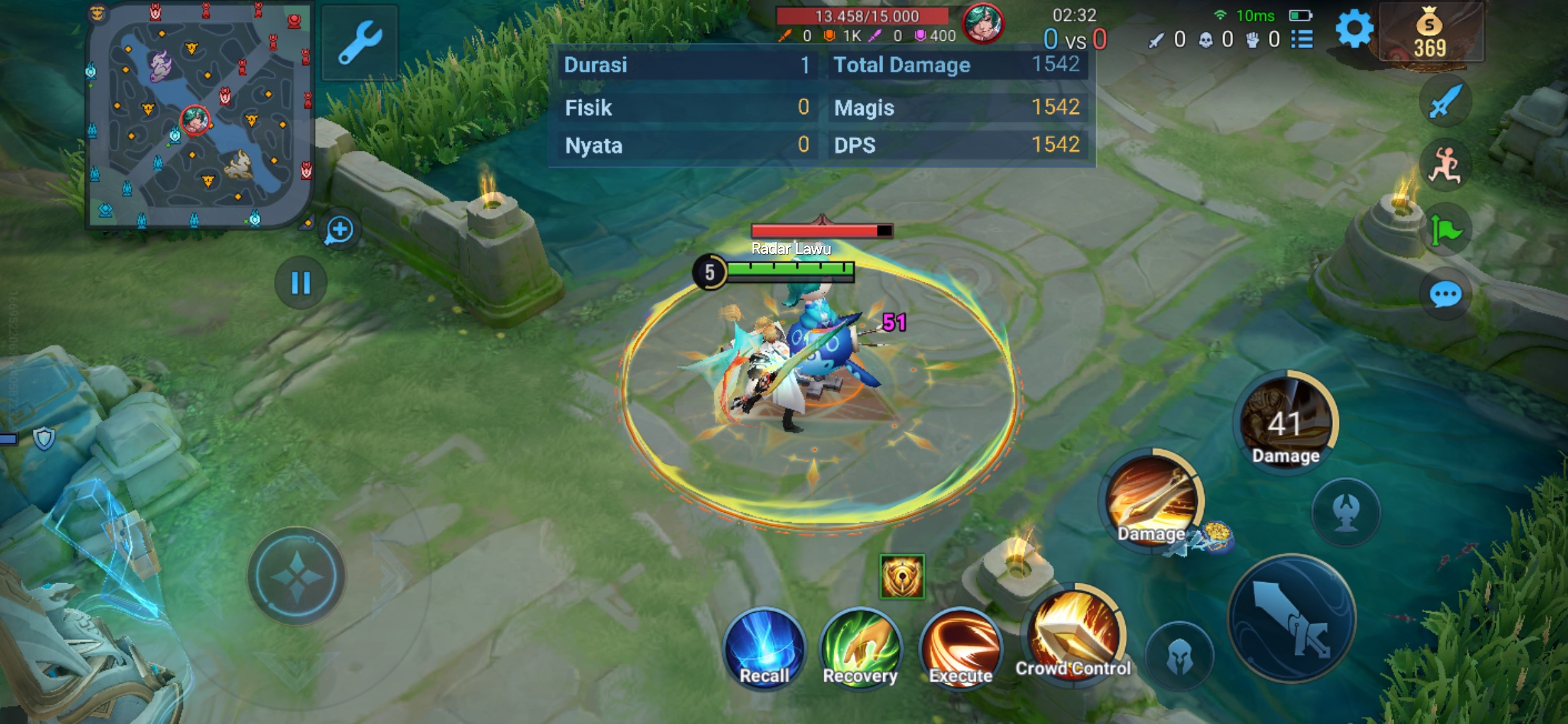 Tampilan Skill 2 skin Cat & Mouse Arthur