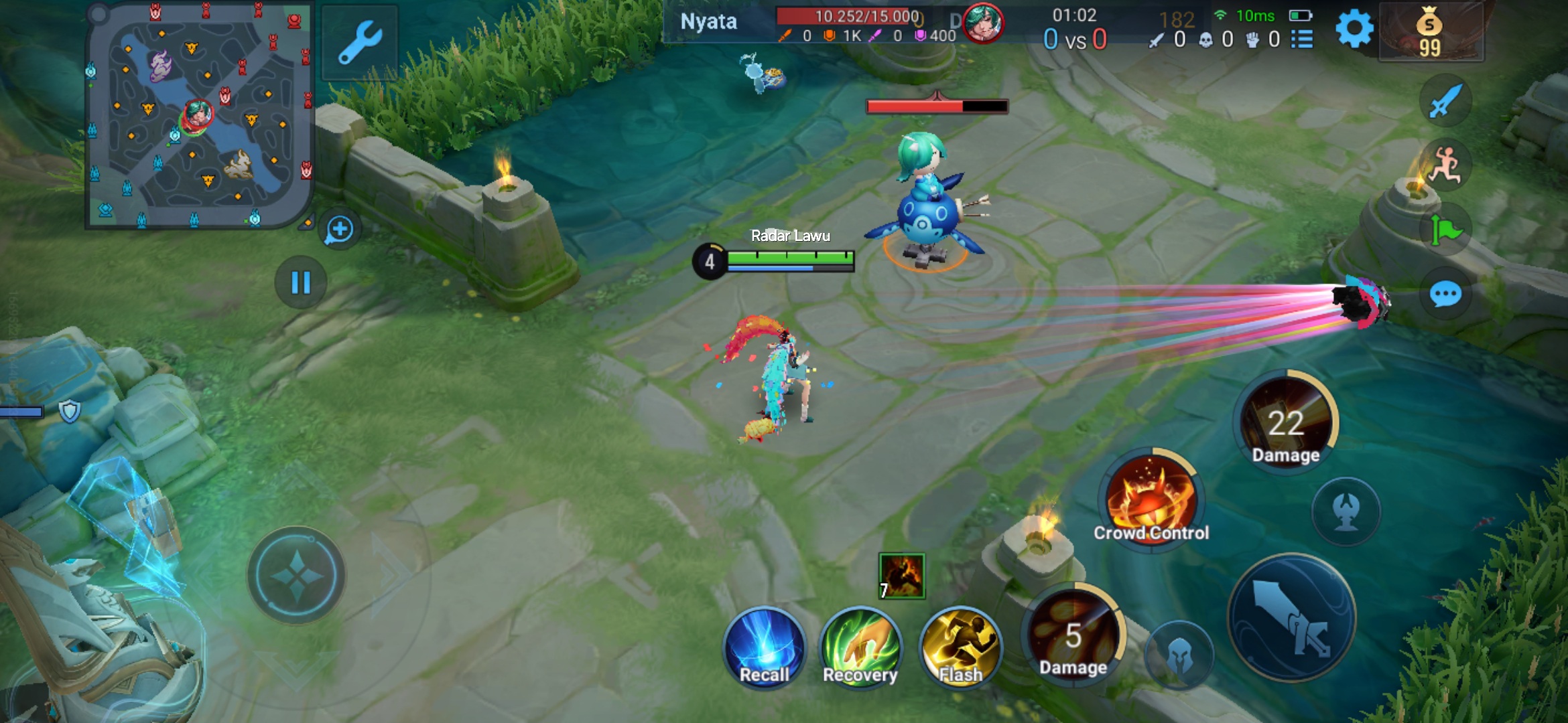 Tampilan Skill 1 skin Cat & Mouse Angela