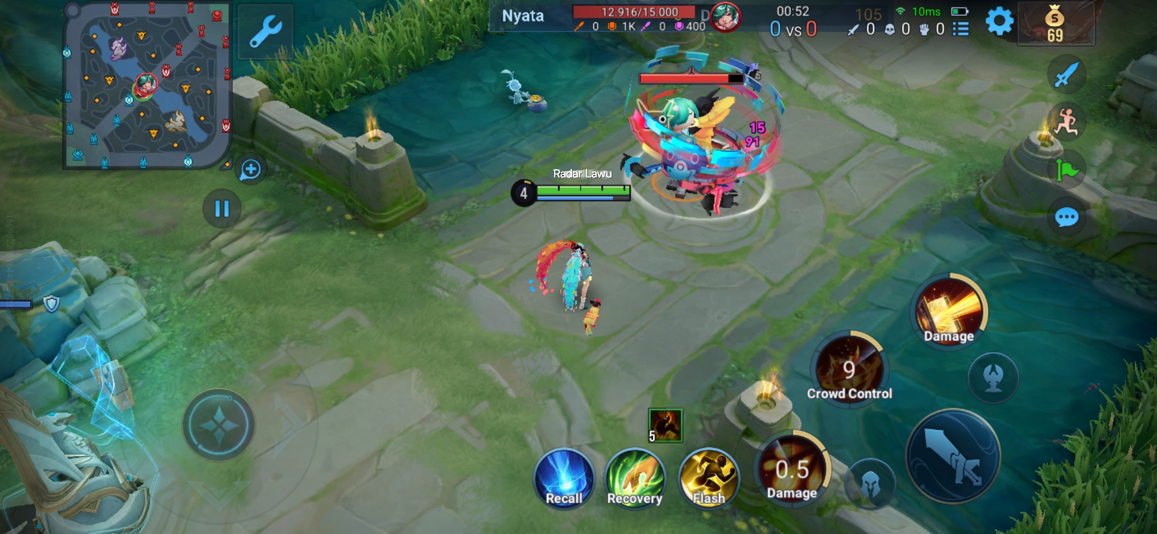 Tampilan Skill 2 skin Cat & Mouse Angela
