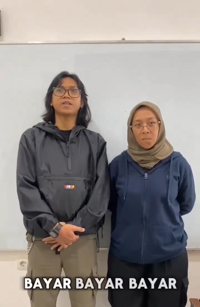 Cuplikan video permintaan maaf band Sukatani