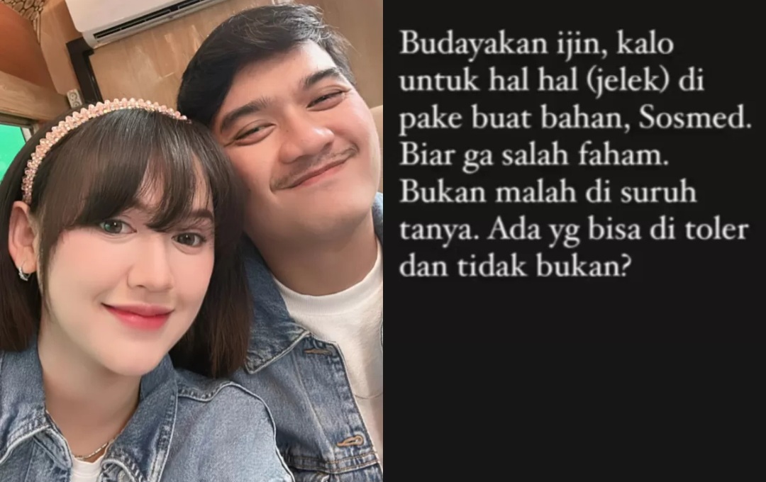 Tangkapan layar Happy Asmara dan Gilga Sahid sindir Nopek Novian di media sosial.