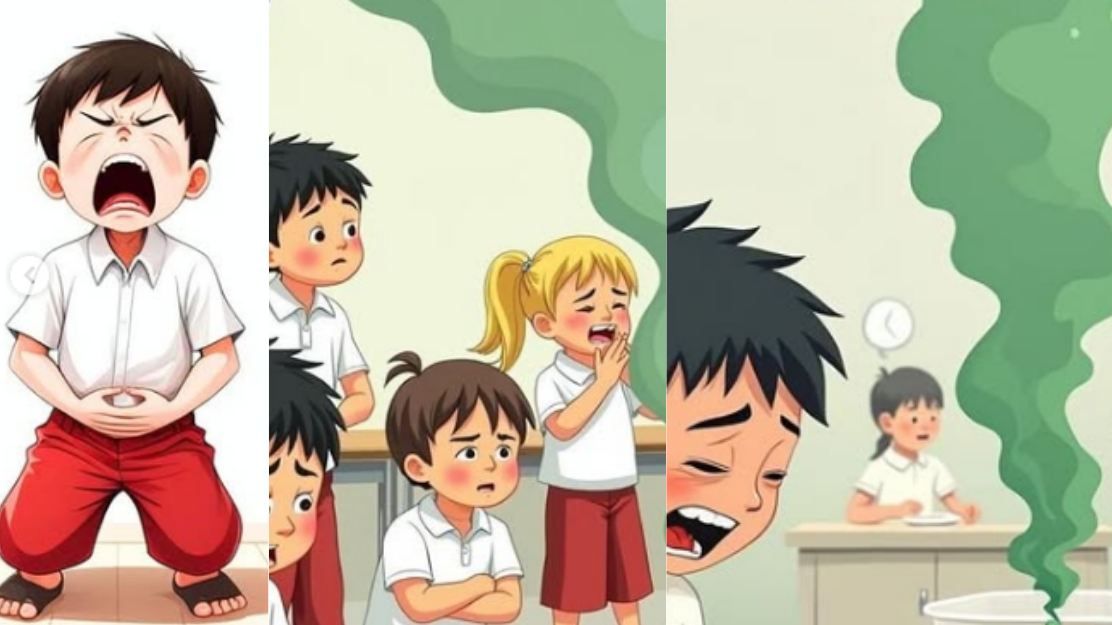 Puluhan siswa SD di Jombang mengalami keracunan massal.