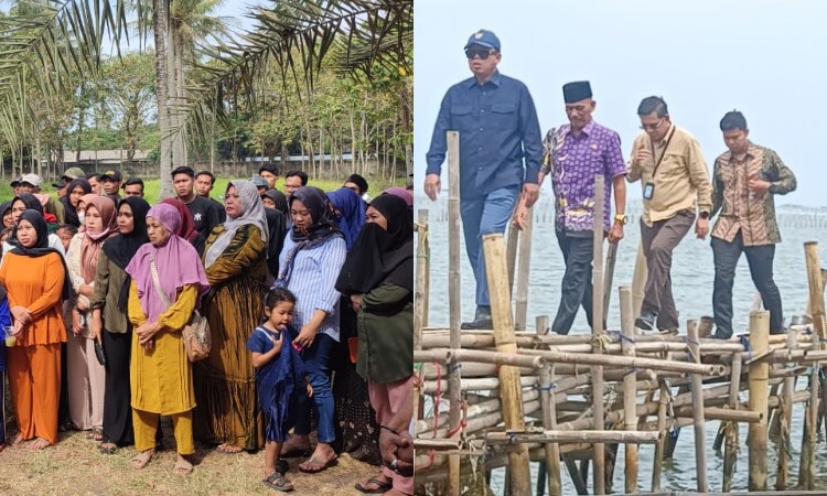 Warga Desa Kohod rayakan penetapan Kades Arsin sebagai tersangka kasus pagar laut, harapan keadilan terus menguat.