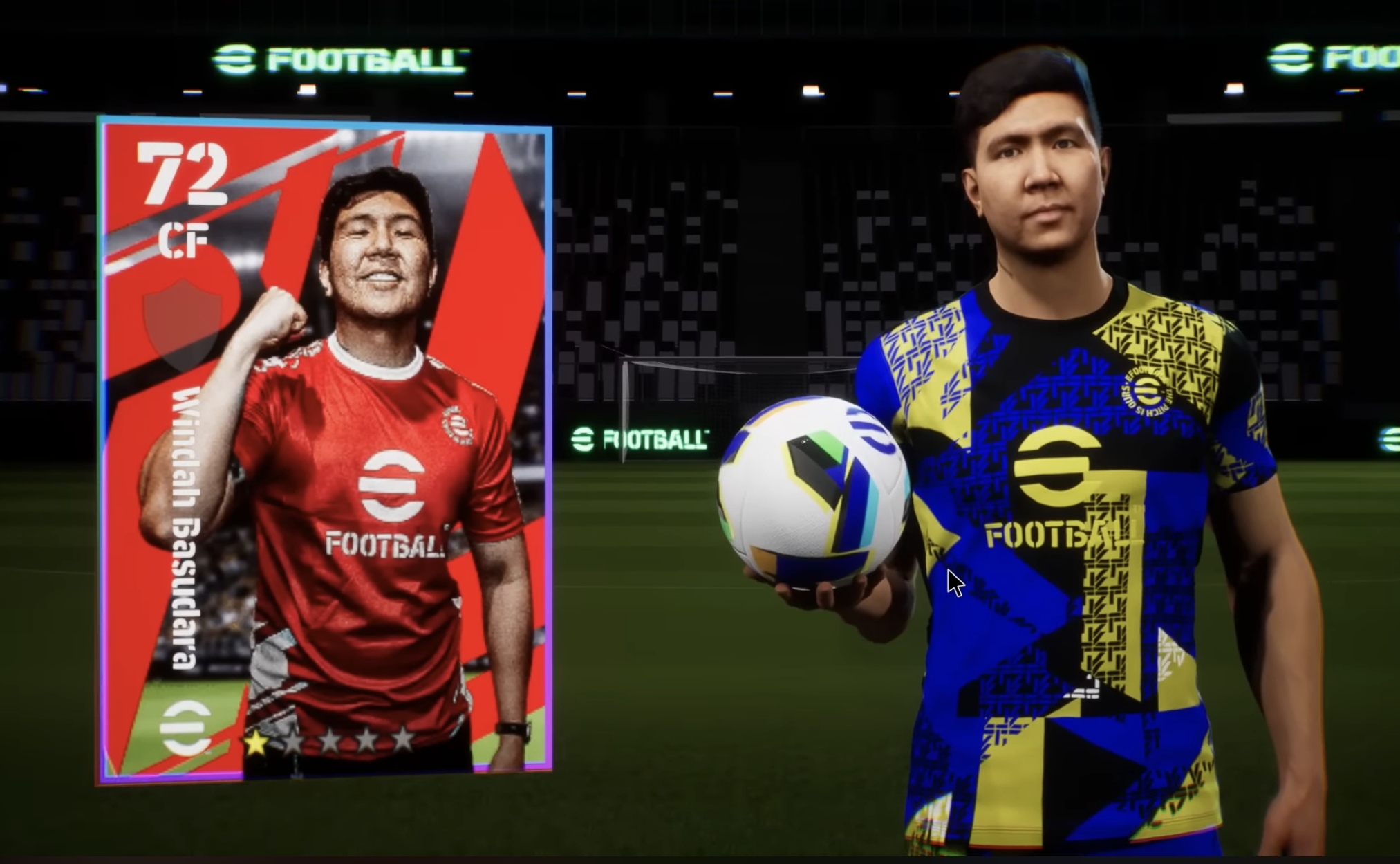 Face Windah Basudara di game efootball