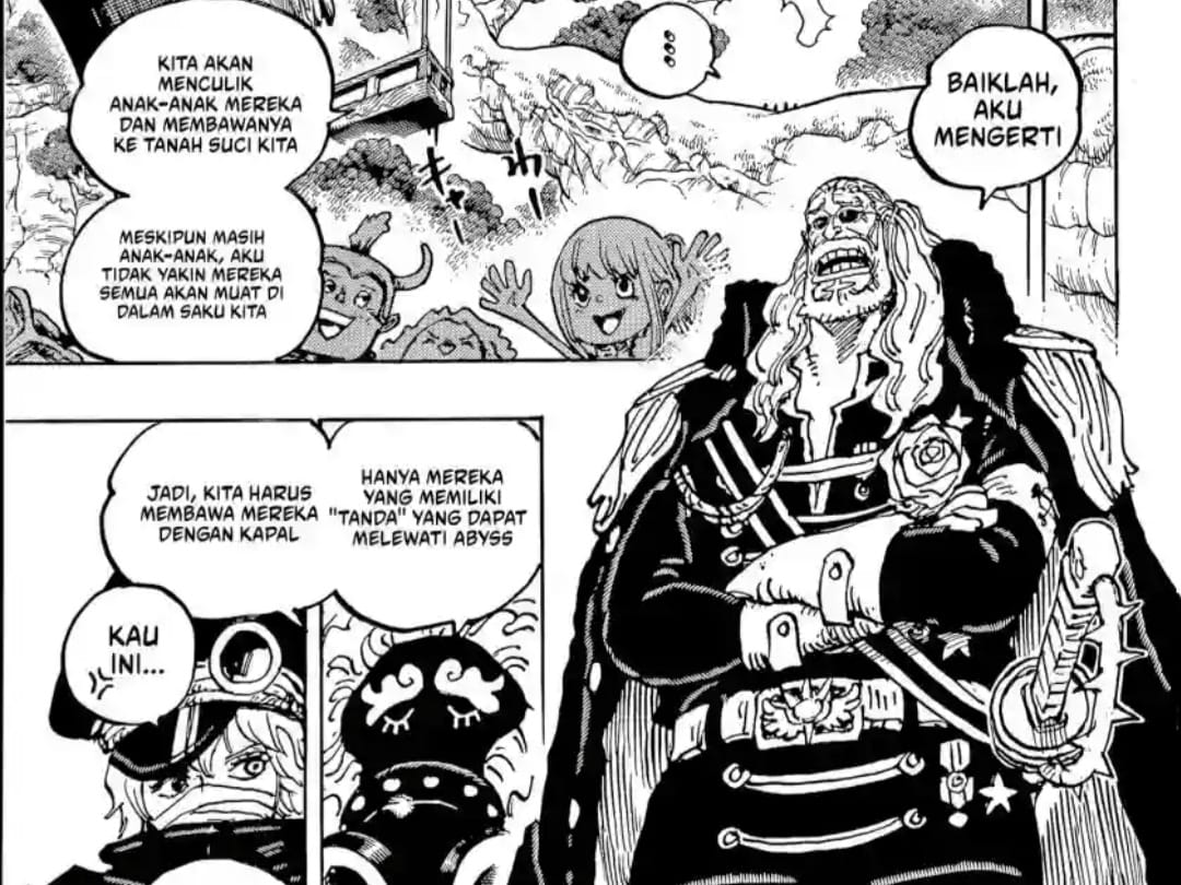 Muncul prediksi manga One Piece 1141 Holy Knights mulai menculik anak-anak Elbaph.