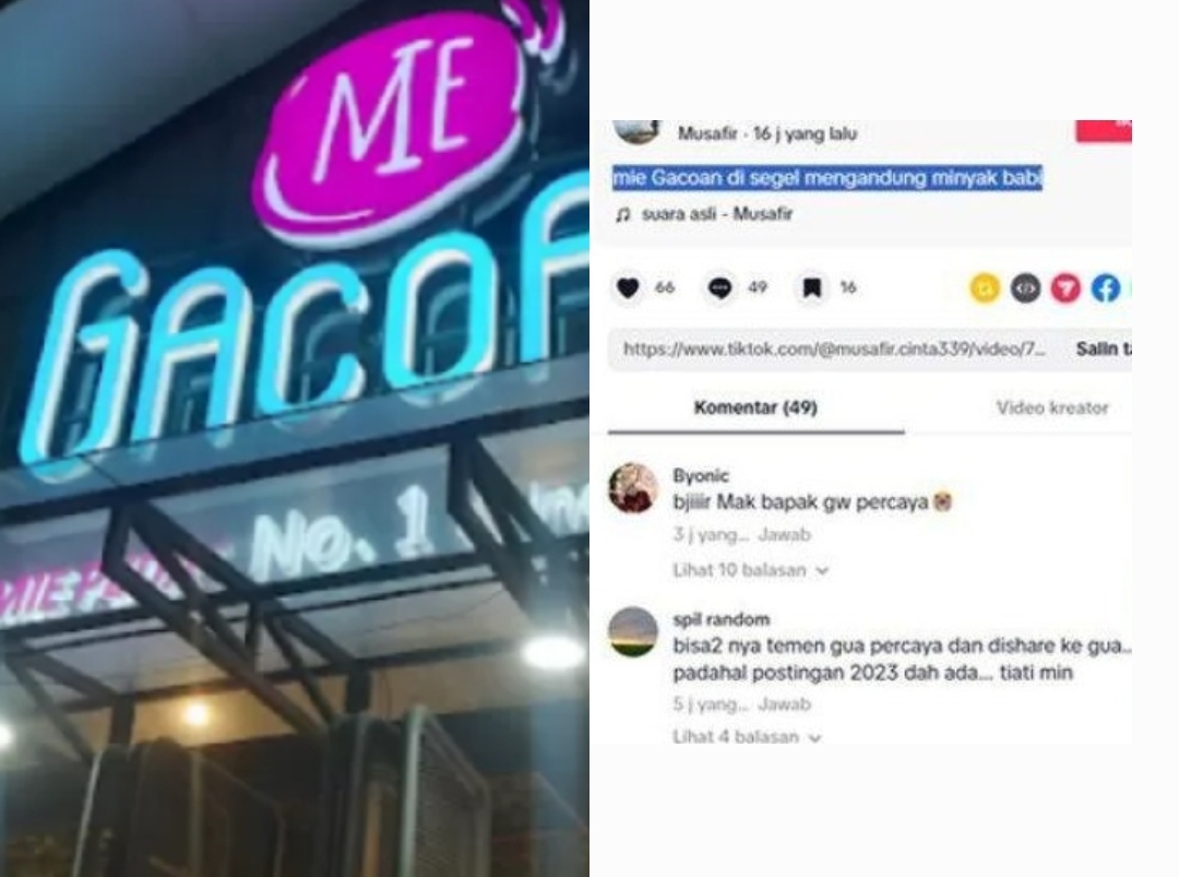 Rumor minyak babi mie gacoan muncul pasca penyegelan outlet di Serpong oleh Satpol PP Tangsel.