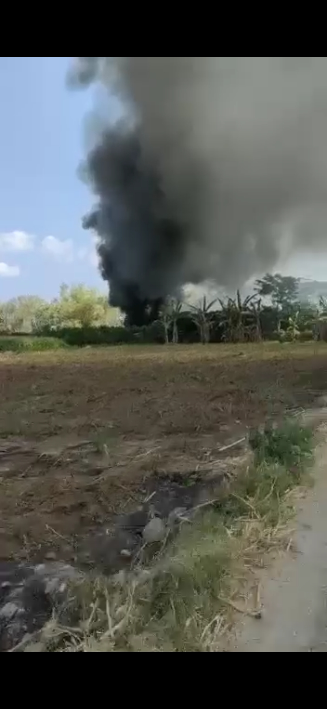Suara dentuman misterius hebohkan warga Magetan, Ngawi, Madiun dan Ponorogo. Tangkapan layar dari video yang beredar di media sosial ini bukanlah di wilayah Madiun Raya.