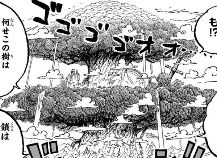 Api yang membakar Pohon Adam tak dapat padam merujuk baca manga One Piece 1141 RAW.
