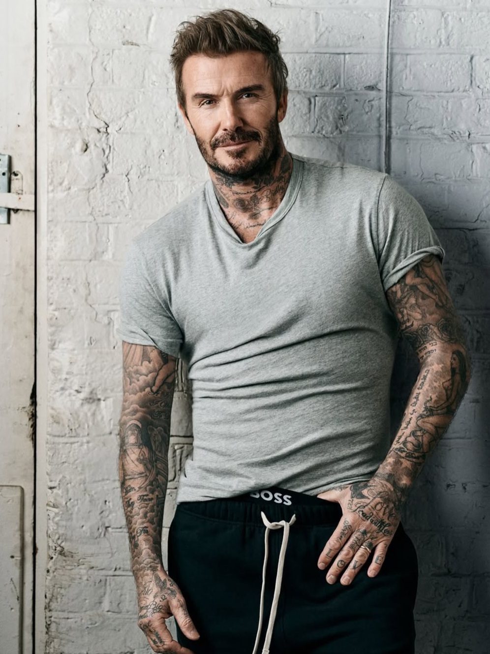 David Beckham masih bugar dan atletis jelang usia 50 tahun.