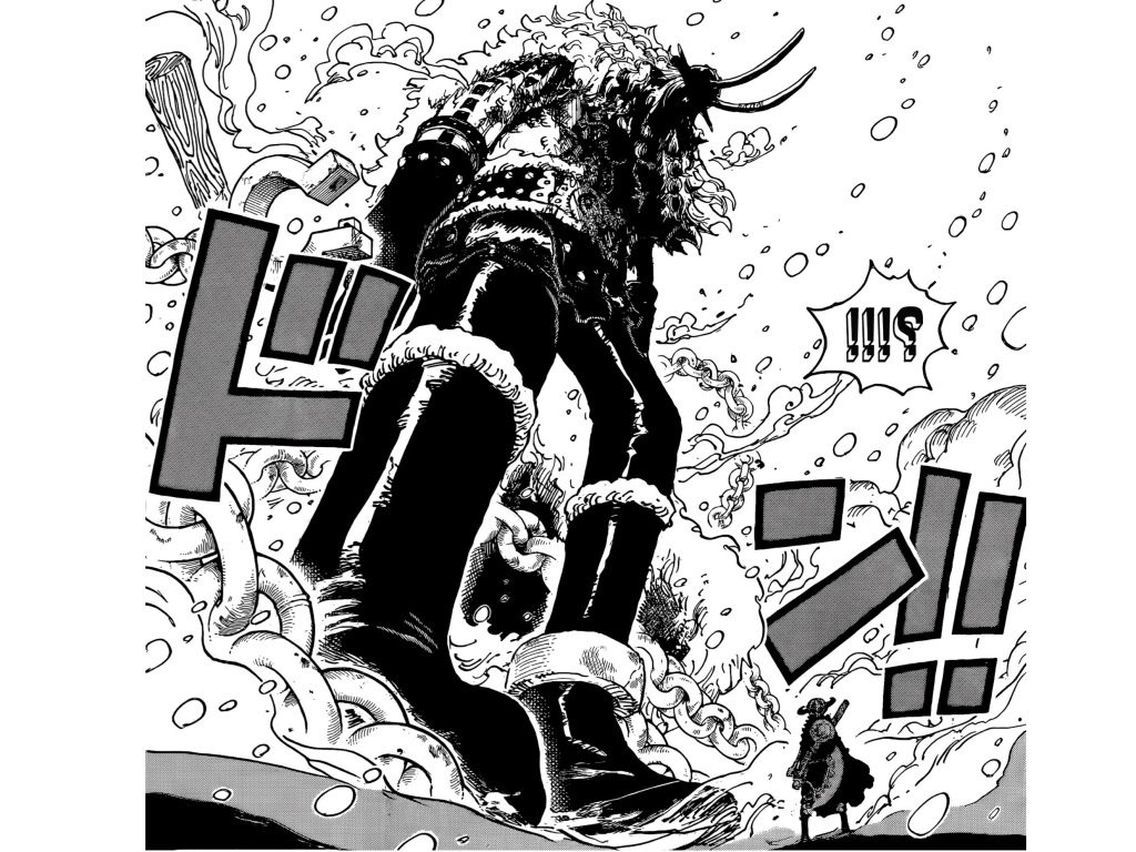 Loki mampu bertahan dari serangan mematikan Shamrock di baca manga One Piece 1141 RAW.