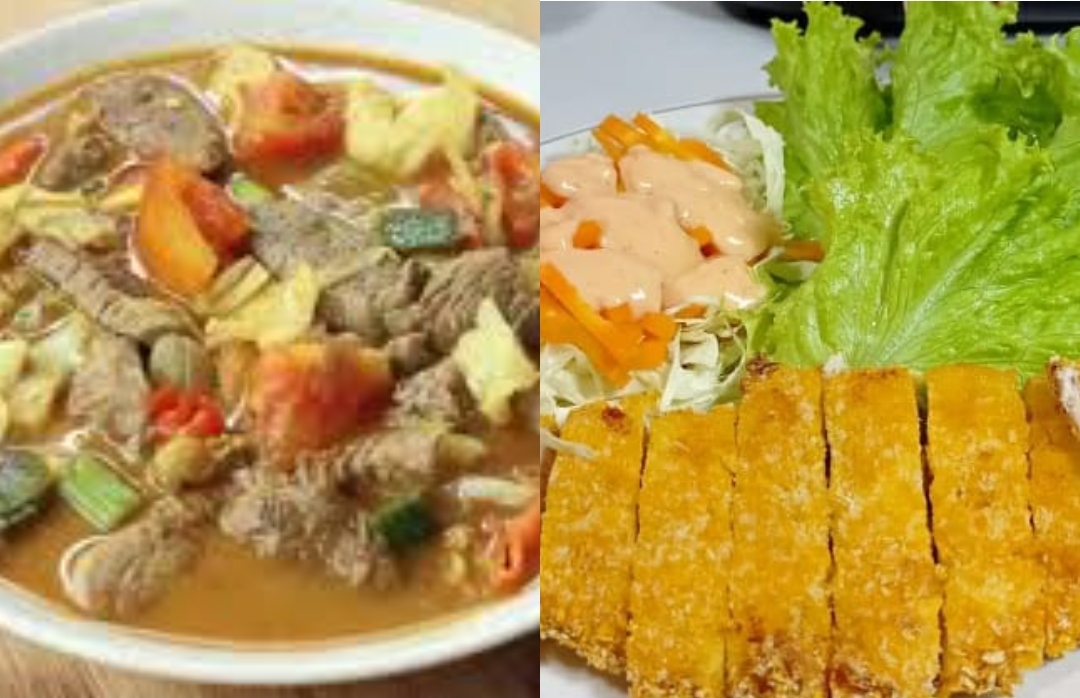 Ilustrasi tongseng sapi, chicken Katsu enak, renyah dan gurih, menu buka puasa gratis di Masjid Jogokariyan Yogyakarta.