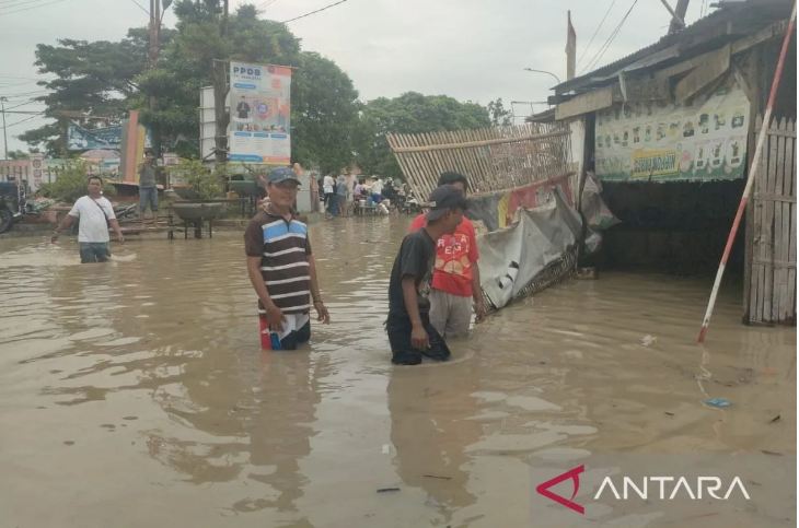 Tujuh kecamatan d Bekasi terdampak banjir.