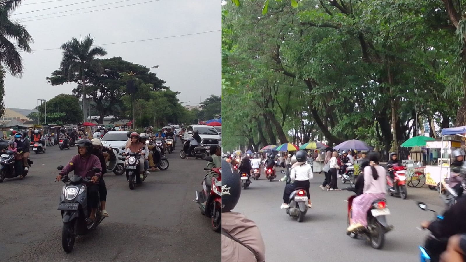 Suasana Ngabuburit di Jalan Baru