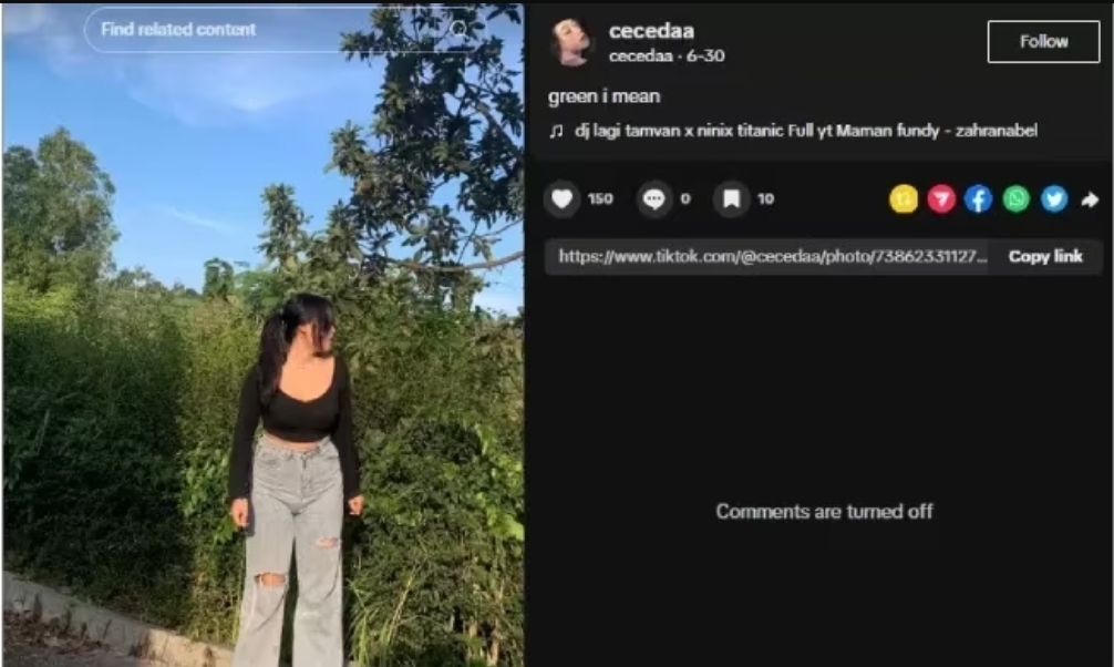 Selebgram Jatipurno, Wonogiri berinisial CDA tersandung kasus hukum.