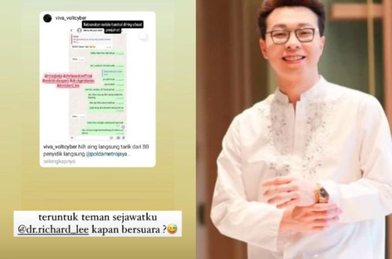 Dokter Reza Gladys mendesak dokter Richard Lee untuk buka suara tentang pemerasan yang dilakukan Nikita Mirzani.