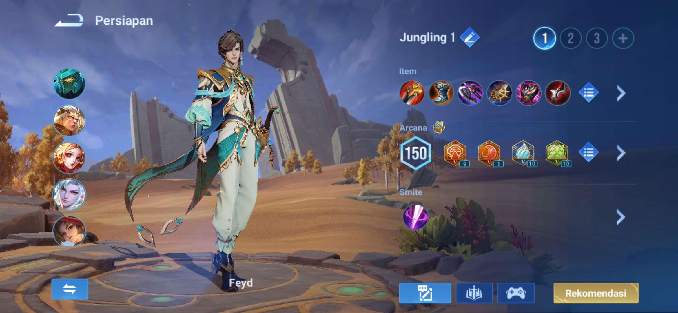 Build Item Preset 1 Feyd Honor Of Kings (HOK)