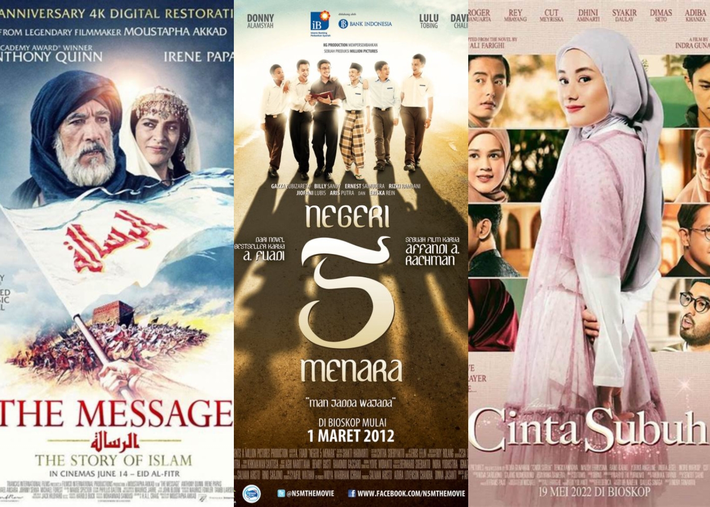 6 rekomedasi film Islami cocok menemani waktu menunggu buka puasa, wajib ditonton.