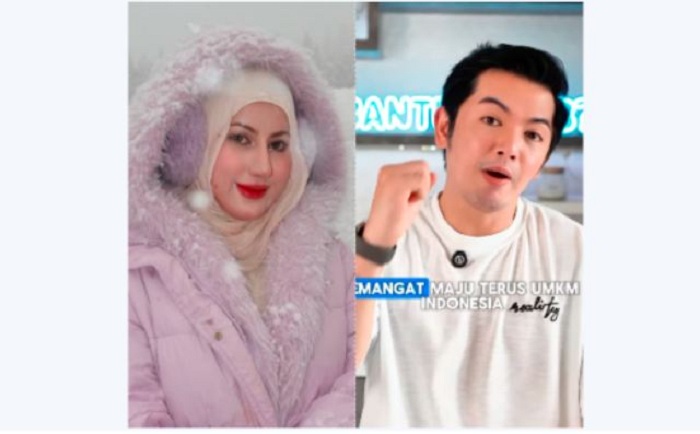 Kolase foto Tasyi Athasyia (kiri) dan Nicky Tirta (kanan) soal polemik review makanan. (instagram.com/tasyiiathasia dan nickytirta)