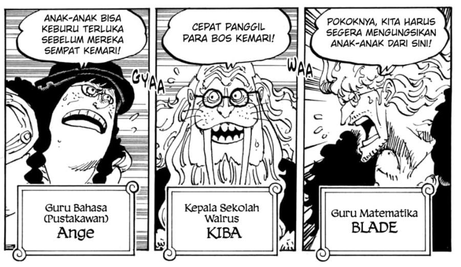 Guru Sekolah Walrus Elbaph One Piece tidak hanya pandai tapi juga kuat.