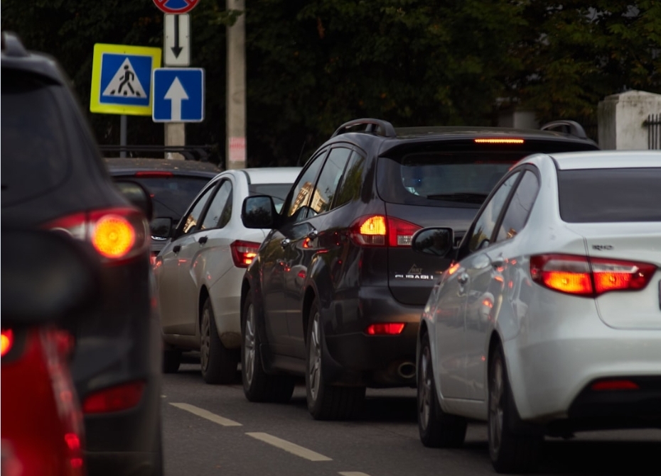 Ilustrasi jalanan yang macet
